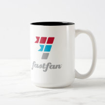 fastfan två-tonad kaffemugg