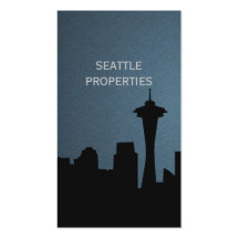 Fastighetsmäklare fastighetSeattle Washington stad Visitkort Mall