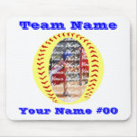 Fastpitch softballfoto Mousepad Musmatta
