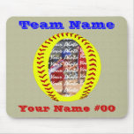 Fastpitch softballfoto Mousepad Musmattor