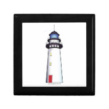 Father's Day Lighthouse with the Red Door Trinket Box