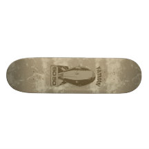FatMan - stort guld- bombplandäck Skate Board