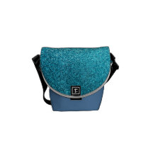Fauxblåttglitter Kurir Väskor