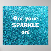 Fauxblåttglitter Posters