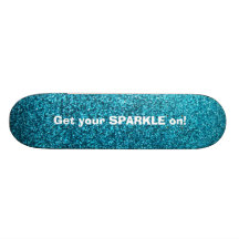 Fauxblåttglitter Skateboard