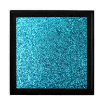 Fauxblåttglitter Smyckeskrin