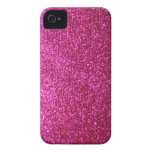 Fauxshock rosaglitter Case-Mate iPhone 4 cases