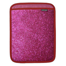 Fauxshock rosaglitter iPad sleeve