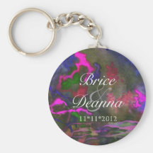 Favör Keychain för bröllop för blåttfusion 2 Nyckel Ring