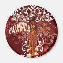 Fawkes spridningvingar kylskåpmagneter