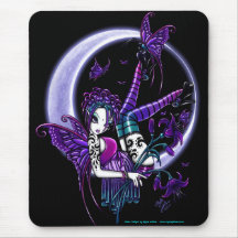 Fe Mousepad för måne för Paige mörk regnbågeblomma Mus Matta