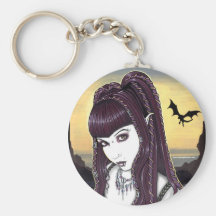 Felik konst Keychain "Katana" för gotisk drakevamp Nyckel Ring