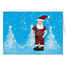 Feministisk Santa julkort