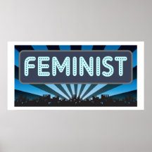 Feministisk stort festtält affischer