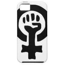 Feministisk symbollogotyp iPhone 5 Case-Mate skal