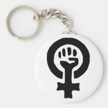 Feministisk symbollogotyp nyckelring