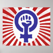Feministiskt symbol affischer
