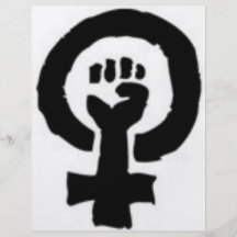 Feministiskt symbol custom flyer