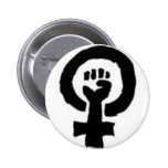 Feministiskt symbol knappar med nål