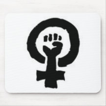 Feministiskt symbol mus mattor