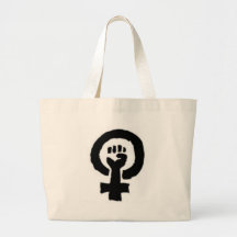 Feministiskt symbol tote bags