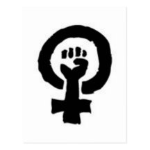 Feministiskt symbol vykort