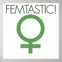 Femtastic kvinnligt symbol affischer