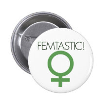 Femtastic kvinnligt symbol knapp med nål