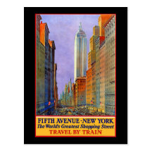 Femte aveny New York Vykort