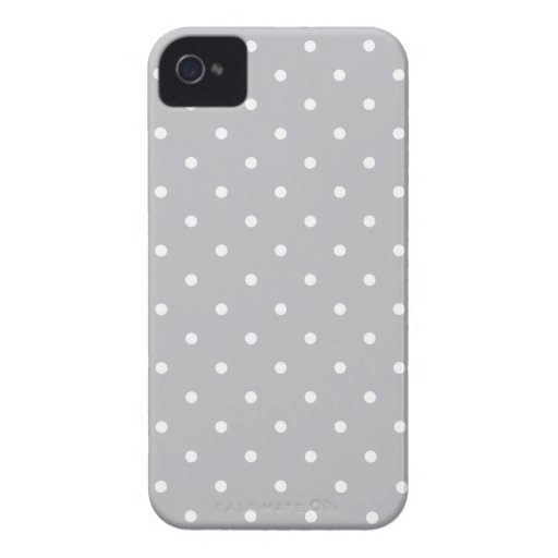 Femtiotalet utformar grå Polka pricker det Iphone  iPhone 4 Fodral