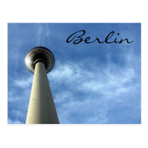 fernsehturmblått berlin vykort