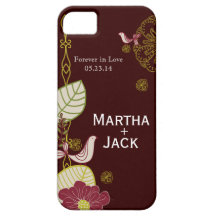 Festlig blommigt iPhone 5 Case-Mate cases