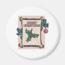 Festlig god jul magneter