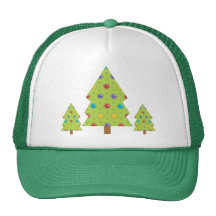 Festliga julgranskapelser baseball hat