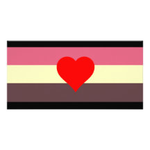 Fet älskareprideflagga foto kort