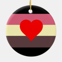Fet älskareprideflagga julgransdekoration