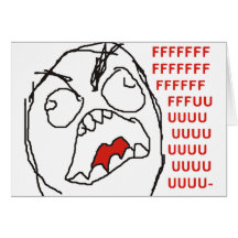 FFFFFFFUUUUUU - Ursinne! Hälsnings Kort