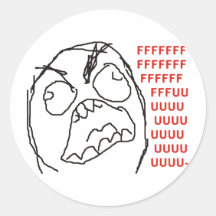 FFFFFFFUUUUUU - Ursinne! Klistermärken