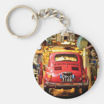 Fiat 500 i italien nyckel ring