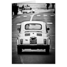 Fiat 500 Rome Hälsningskort