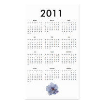 Fick- kalendermall 2011 med visitkorten