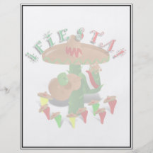 Fiestakaktus w/Sombrero & gitarr Flygblad