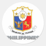 FilipinaEmblem Runda Klistermärken