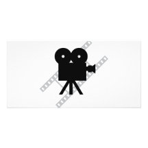 filma kamerasymbolen anpassade foto kort