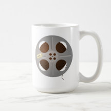 Filmen filmar rullen kaffe muggar