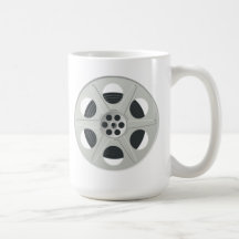 Filmen filmar rullen mugg