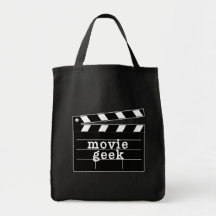 FilmGeek med clapboarden Tote Bags