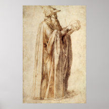 Filosof av Michelangelo, vintagerenaissance Posters