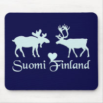 Finland älg- & renmousepad