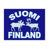 Finland älg- & renvykort